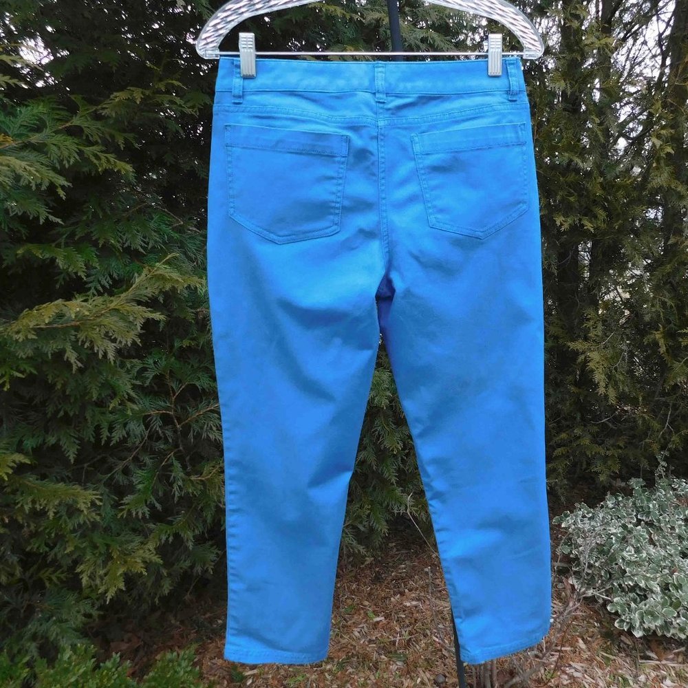 346 Brooks Brothers Stretch Twill Crop Skinny Jeans - Picture 3 of 3